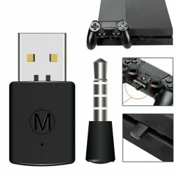 DONGLE USB BLUETOOTH RICEVITORE ADATTATORE PER WIRELESS AURICOLARE CUFFIE PS4 U108