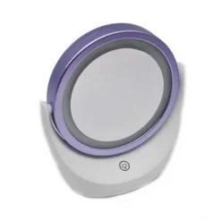 DOPPIO SPECCHIO A LED PER TRUCCO DA TAVOLO GIREVOLE INGRANDIMENTO 5X WL8001