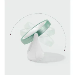 DOPPIO SPECCHIO A LED PER TRUCCO DA TAVOLO GIREVOLE INGRANDIMENTO 5X WL8001