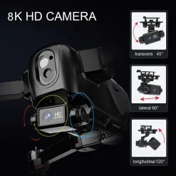 DRONE QUADCOPTER WIFI GTS01 GPS FOTOCAMERA ULTRA 8K CON CONTROLLER SMARTPHONE