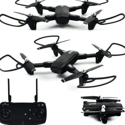 DRONE QUADRICOTTERO RC Q-DR9 DOPPIA FOTOCAMERA CONTROLLO 4K HD FPV WIFI 2.4GHZ