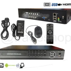 DVR AHD NVR HDMI 4 CANALI VIDEOSORVEGLIANZA REGISTRA AUDIO LAN 3G REMOTO A9204N