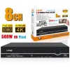 DVR DIGITAL VIDEO RECORDER 8 CANALI AHD FULL HD 1080P 4K 500W H.265/H.264 AHD5008