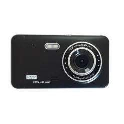 DVR TELECAMERA VIDEOREGISTRATORE PER AUTO 2 TELECAMERE HD DISPLAY 4" GT19