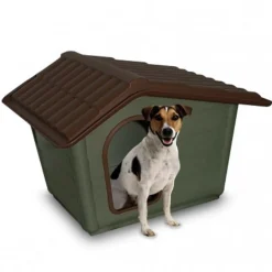 ECO CUCCIA IN MATERIALE 100% RICICLATO A FORMA DI CASETTA 44 X 34 X 42 CM