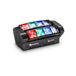EFFETTI LUCE A TESTA MOBILE MULTIRAGGIO RUSH MULTI BEAM MINI SPIDER 8 RAGGI BEAM