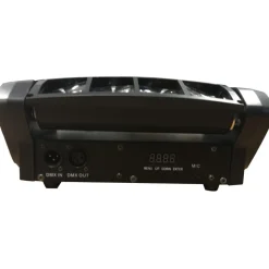EFFETTI LUCE A TESTA MOBILE MULTIRAGGIO RUSH MULTI BEAM MINI SPIDER 8 RAGGI BEAM
