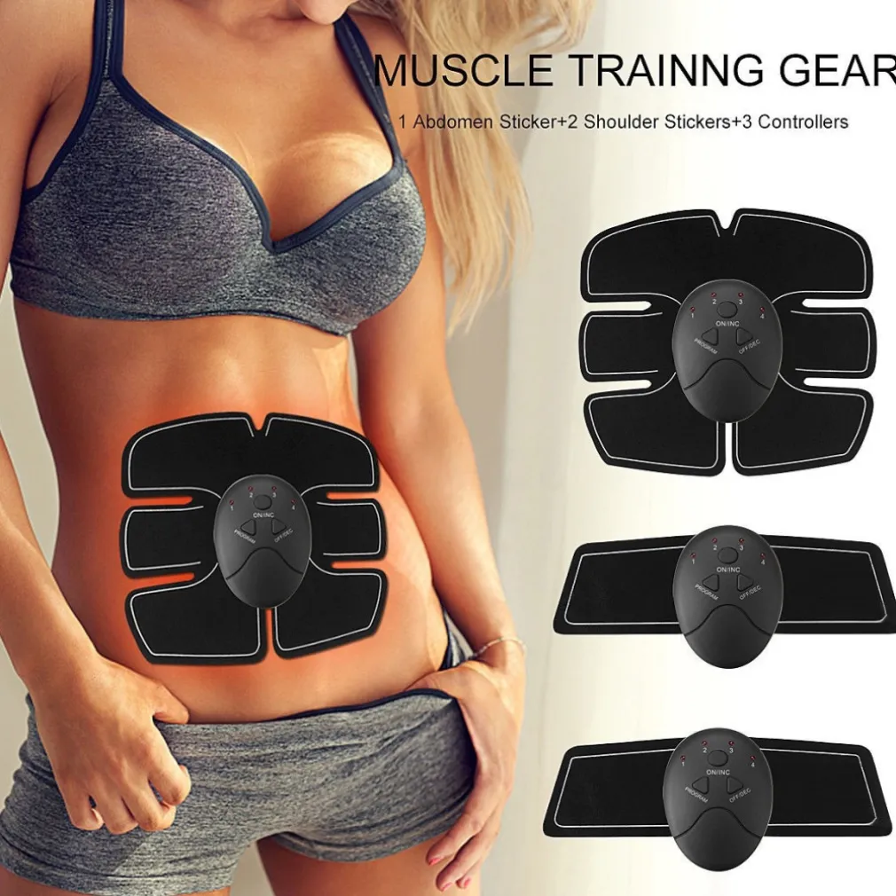 ELETTROSTIMOLATORE EMS TRAINER STIMOLA ADDOMINALI BRACCIA GAMBE GLUTEI PALESTRA