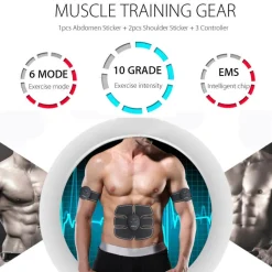 ELETTROSTIMOLATORE EMS TRAINER STIMOLA ADDOMINALI BRACCIA GAMBE GLUTEI PALESTRA