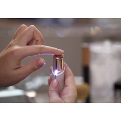 EPILATORE DEPILATORE RASOIO DONNA A FORMA DI ROSSETTO A BATTERIA CON LUCE LED