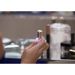 EPILATORE DEPILATORE RASOIO DONNA A FORMA DI ROSSETTO A BATTERIA CON LUCE LED