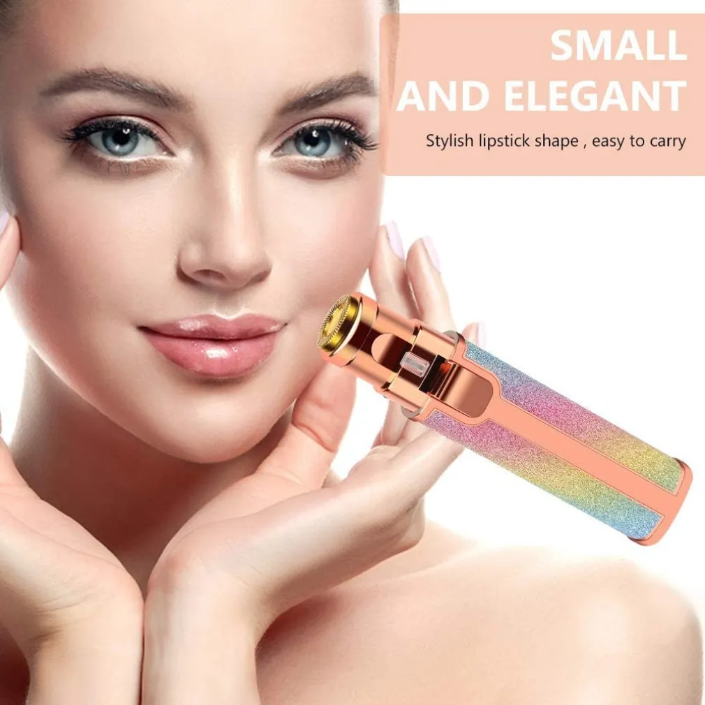 EPILATORE DONNA RICARICABILE 2IN1 PER VISO E SOPRACCIGLIE RASOIO ELETTRICO LUCE