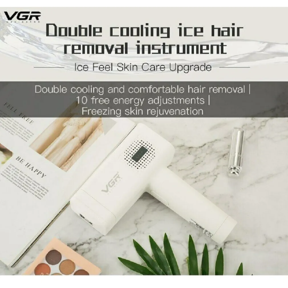 EPILATORE LASER PROFESSIONALE DEPILAZIONE CORPO INDOLORE CON DISPLAY VGR V-717