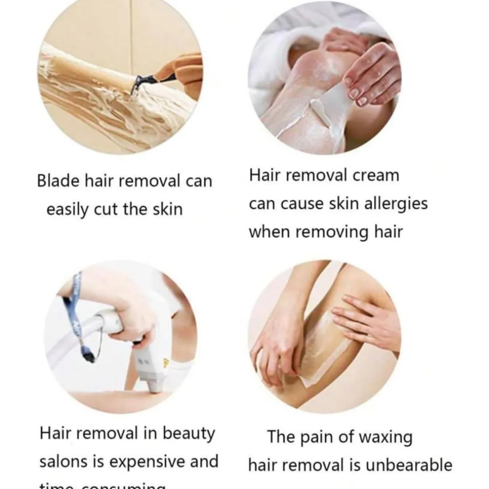 EPILATORE MANUALE CON MICROCRISTALLI DEPILAZIONE RAPIDA E INDOLORE ESFOLIANTE