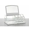 ESPOSITORE ORGANIZER PORTA TRUCCO BOX PORTAGIOIE COSMETICI CON SPECCHIO