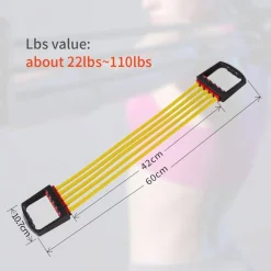 ESTENSORE PETTORALI REGOLABILE GOMMA ESPANSORE TORACICO PER BODY BUILDING 5X22LBS