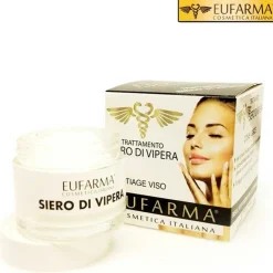 EUFARMA CREMA TRATTAMENTO VISO SIERO DI VIPERA BARATTOLO IN VETRO 50ML COSMETICA