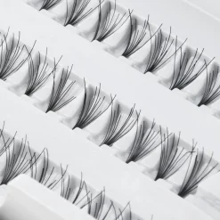 EXTENSION CIUFFO CIGLIA FINTE 180 CIUFF NATURALI NERI PROFESSIONALE MAKE UP 10MM