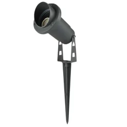 FARETTO ESTERNO DA GIARDINO DOPPIA ISTALLAZIONE CON PICCHETTO STAFFA GU10 IP65 ET-01