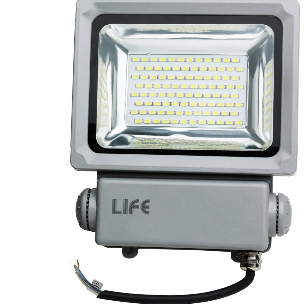 FARETTO FARO LED GH1 50 WATT 4400 LUMEN PER ESTERNO LUCE BIANCA FREDDA