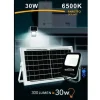 FARETTO FARO LED SOLARE 30W CON TELECOMANDO IP65 LUCE BIANCO FREDDA 6500K FSO30W