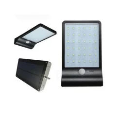 FARETTO LED 10 W CON PANNELLO SOLARE SENSORE MOVIMENTO FARO TELECOMANDO SO-E10W