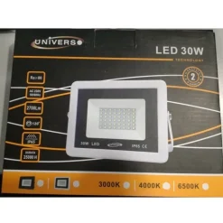 FARETTO LED ESTERNO BIANCO LUCE NATURALE CALDA FREDDA 30W ANTIPIOGGIA F30W-B1