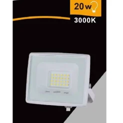 FARETTO LED FARO 20 W 1800 LM IP65 BIANCO LUCE CALDA NATURALE FREDDA EK02-20W-B
