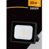 FARETTO LED FARO 20 WATT 1800 LM IP65 NERO LUCE FREDDA CALDA NATURALE EK02-20W-N