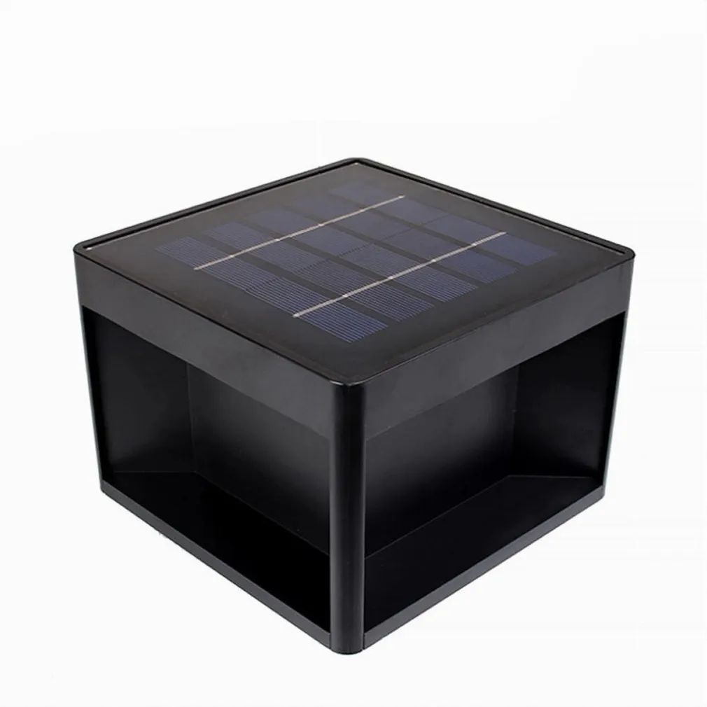 FARETTO LED PANNELLO SOLARE CUBO APPLIQUE PARETE SEGNAPASSO TERRA CCT IP65 QW-3C