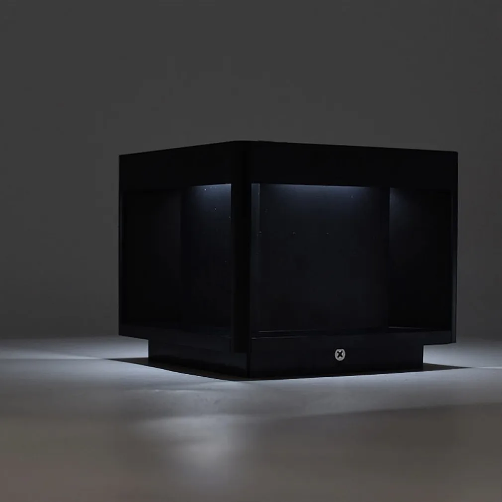 FARETTO LED PANNELLO SOLARE CUBO APPLIQUE PARETE SEGNAPASSO TERRA CCT IP65 QW-3C