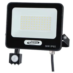 FARETTO LED 50W CON SENSORE MOVIMENTO PROIETTORE DA ESTERNO LUCE 6500K IP65 EK05-SEN-50