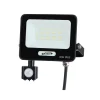 FARETTO LED 30W CON SENSORE MOVIMENTO PROIETTORE DA ESTERNO LUCE 6500K IP65 EK05-SEN-30