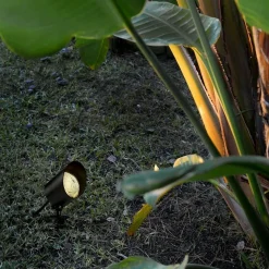 FARETTO LED 7W CON SNODO PICCHETTO STAFFA LAMPADA PER ESTERNO SEGNAPASSI IP65 110