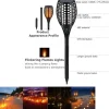 FARETTO LUCE SOLARE 96LED EFFETTO FIAMMA IMPERMEABILE IP65 ILLUMINAZIONE GIARDINO
