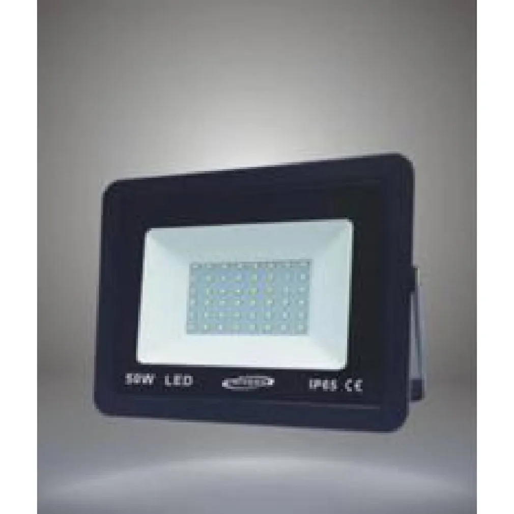 FARETTO PROIETTORE DA ESTERNO 50W NERO IP65 LUCE CALDA FREDDA NATURALE