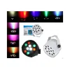 FARETTO PROIETTORE EFFETTO LUCE DMX 512 FLAT PAR LIGHT RGBW 12 LED 30W