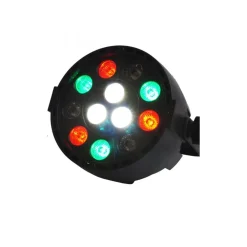FARETTO PROIETTORE EFFETTO LUCE DMX 512 FLAT PAR LIGHT RGBW 12 LED 30W