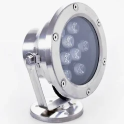 FARETTO SPOT LIGHT PER ESTERNO DA GIARDINO 9 WATT LUCE CALDA FREDDA VERDE RGB