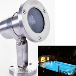 FARETTO SPOT LIGHT PER ESTERNO DA GIARDINO 3 WATT LUCE CALDA FREDDA VERDE RGB