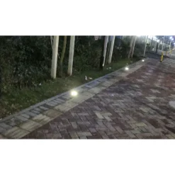 Faretto 12W 12 led incasso pavimento faro giardino bianco calpestabile IP68