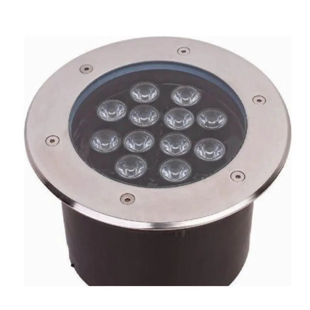 Faretto 12W 12 led incasso pavimento faro giardino bianco calpestabile IP68