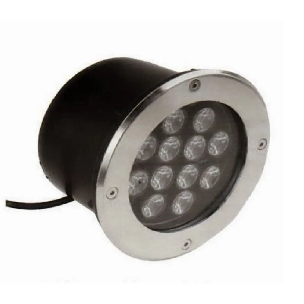 Faretto 12W 12 led incasso pavimento faro giardino bianco calpestabile IP68