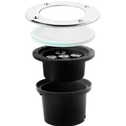 FARETTO 3W 3 LED INCASSO PAVIMENTO FARO GIARDINO CALPESTABILE IP68 SEGNAPASSO
