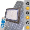 FARO 100 WATT CON PANNELLO SOLARE LUCE FORTE TELECOMANDO BATTERIA LUNGA DURATA