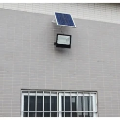 FARO A LED CON PANNELLO SOLARE 200 W LUCE BIANCA FREDDA 6500K BATTERIE AL LITIO