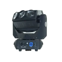 FARO DISCOTECA TESTA MOBILE 9 LED 360 GRADI RGBW MOVING HEAD LIGHT PROIETTORE