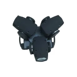 FARO FARETTO 3 LED RGBW TESTA ROTANTE EFFETTI DISCO DJ FLASH COLOR LED STROBO