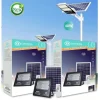 FARO FARETTO LED PANNELLO SOLARE FOTOVOLTAICO 40W CON CREPUSCOLARE IP67 LED-9013