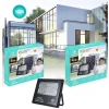 FARO FARETTO LED PANNELLO SOLARE FOTOVOLTAICO 100W CON CREPUSCOLARE IP67 LED-9015